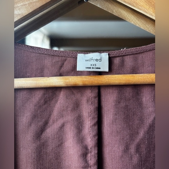 ARITZIA WILFRED | Magdalena linen wrap midi dress | size xxs - Picture 7 of 7